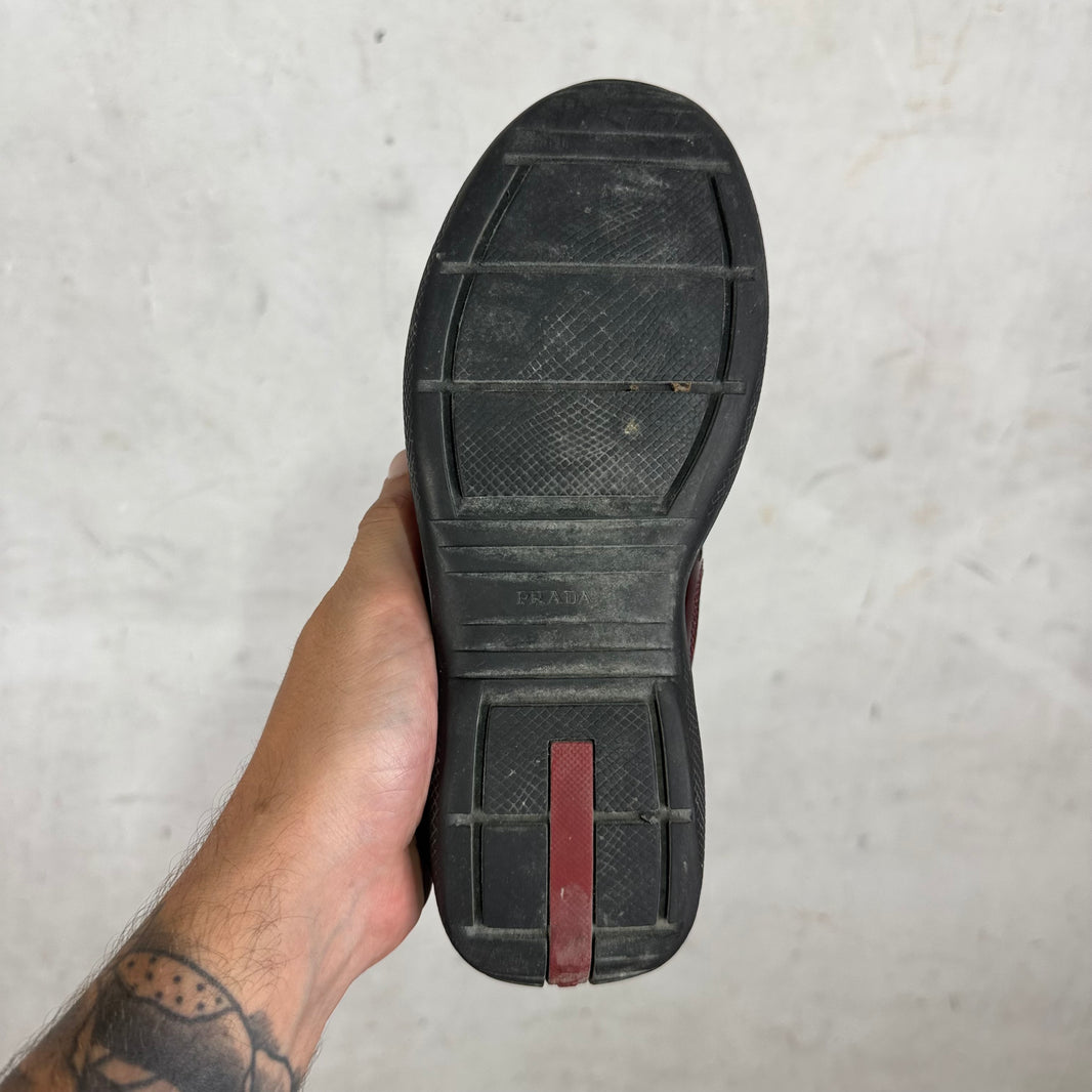 Prada Patent Burgundy Americas Cup
