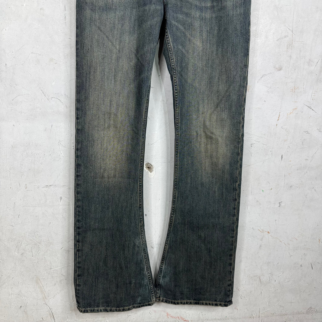 Balenciaga Indigo Wash Flared Jeans