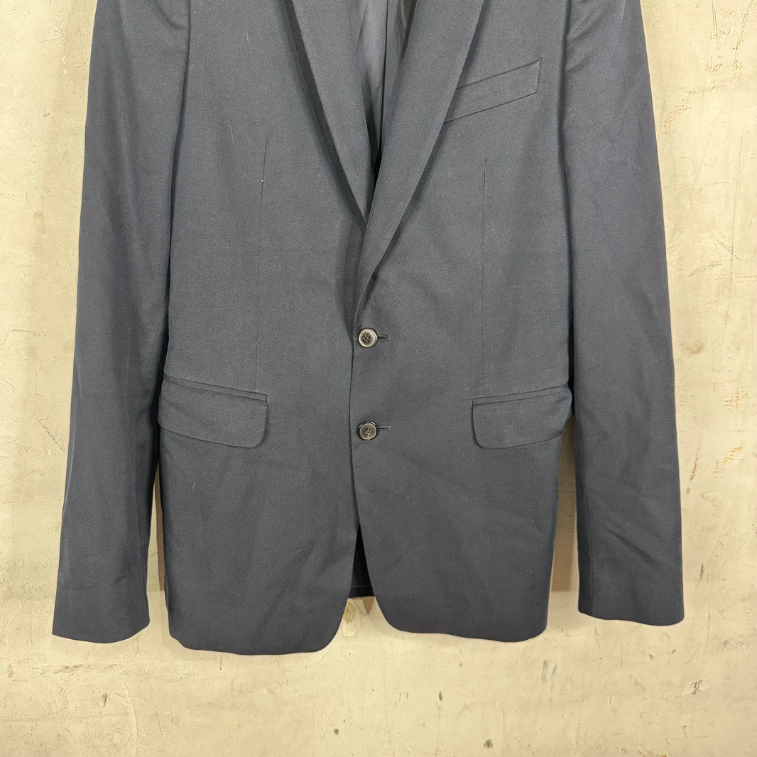 Dries Van Noten Navy Double Breasted Blazer