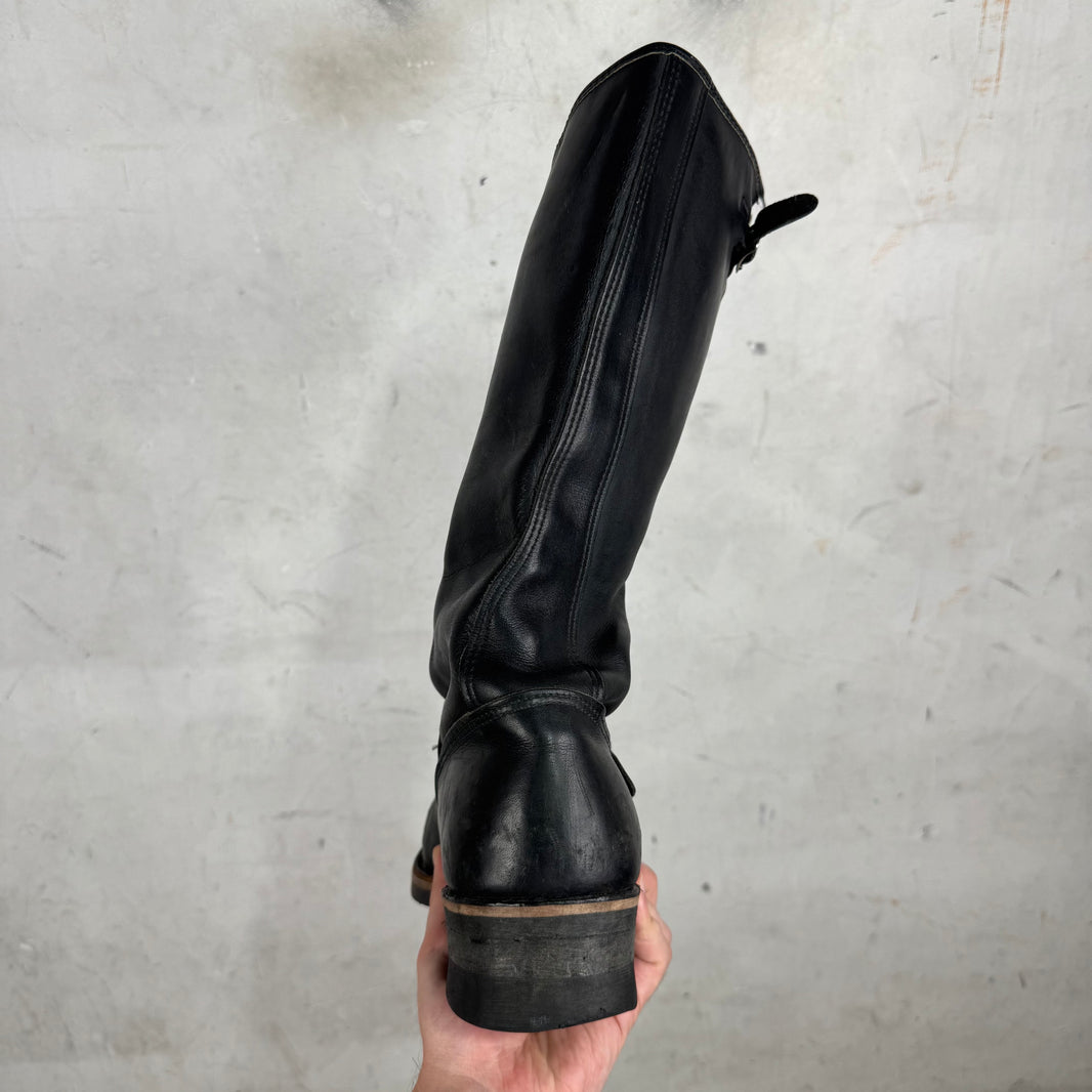 Vintage Leather Engineer Boots