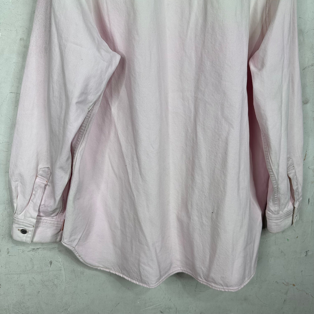 Acne Studios Pink Denim Overshirt