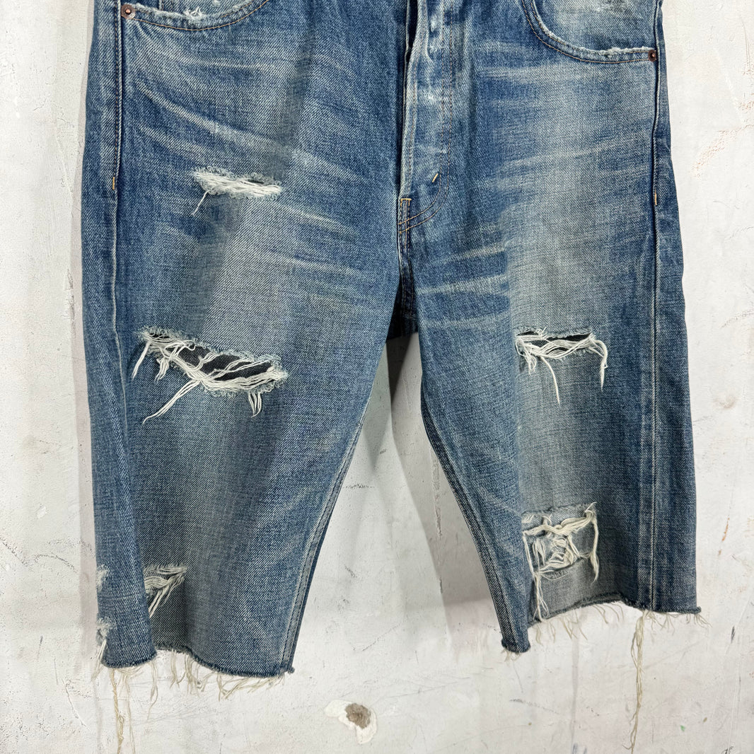 Celine Cutoff Distressed Shorts
