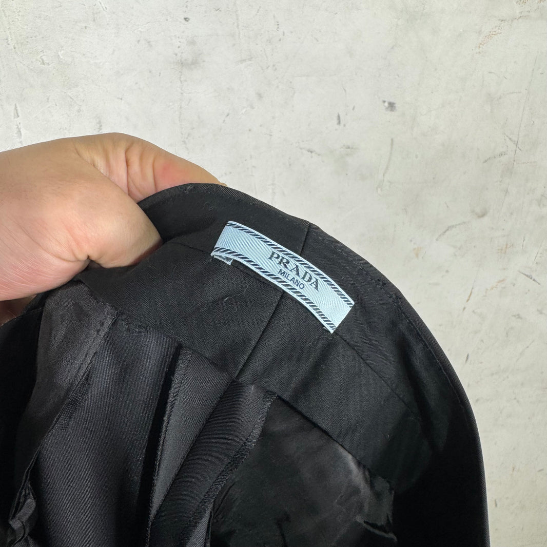 Prada Black Nylon Trousers
