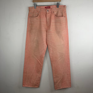 Supreme Pink Selvedge Star Jeans