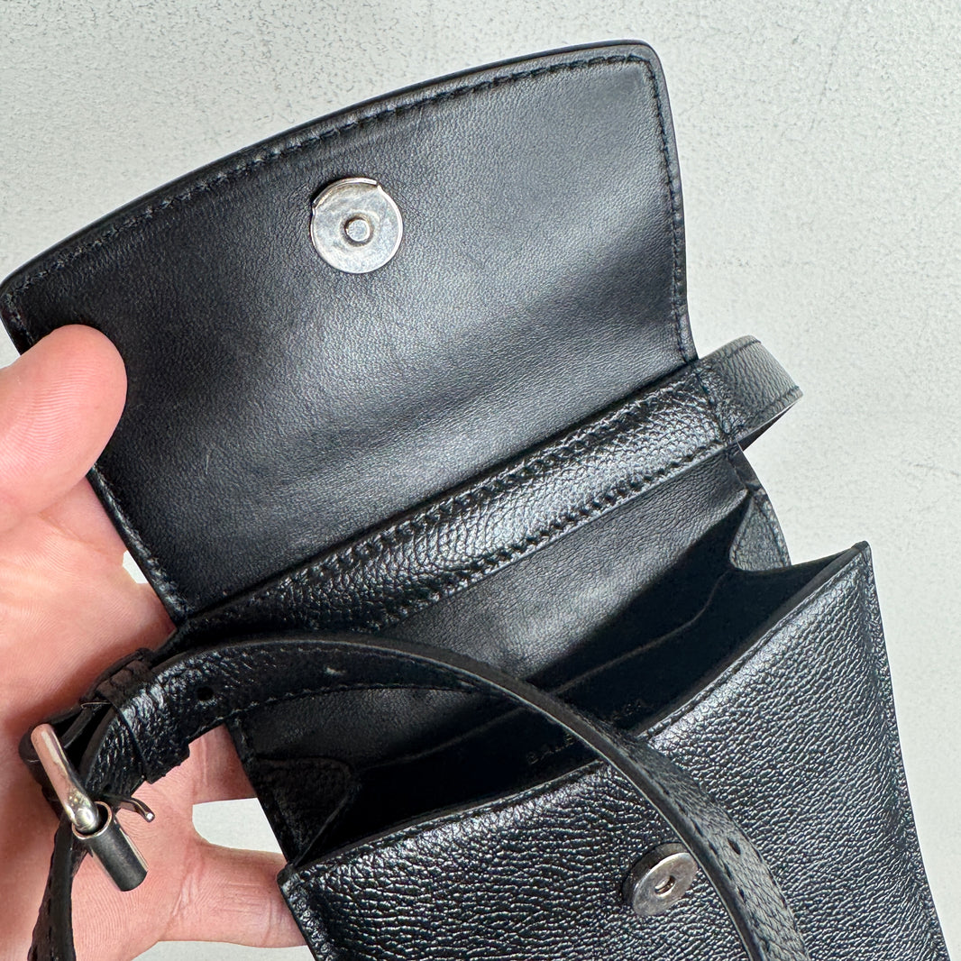 Balenciaga Mini Leather Side Pouch Bag