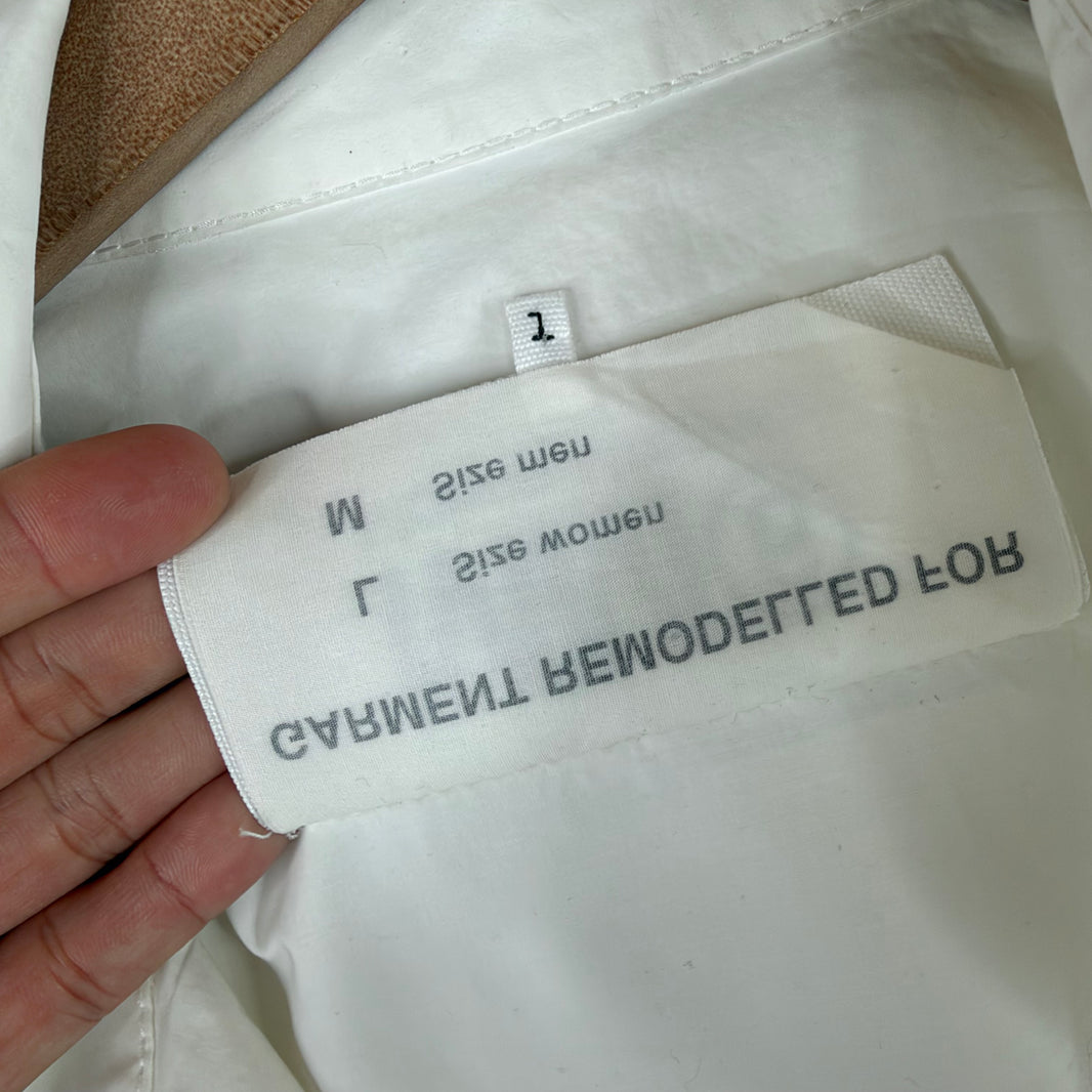 MM6 Oversized White Button Up Shirt