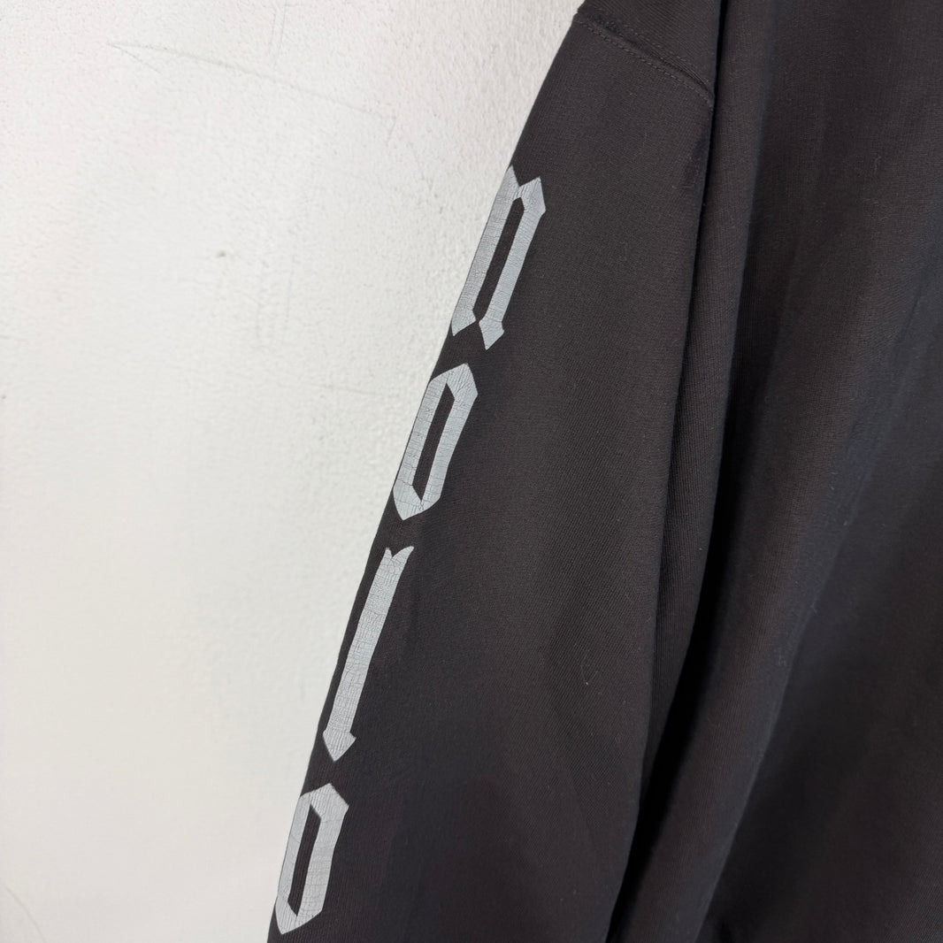 Balenciaga No Logo Black Hoodie