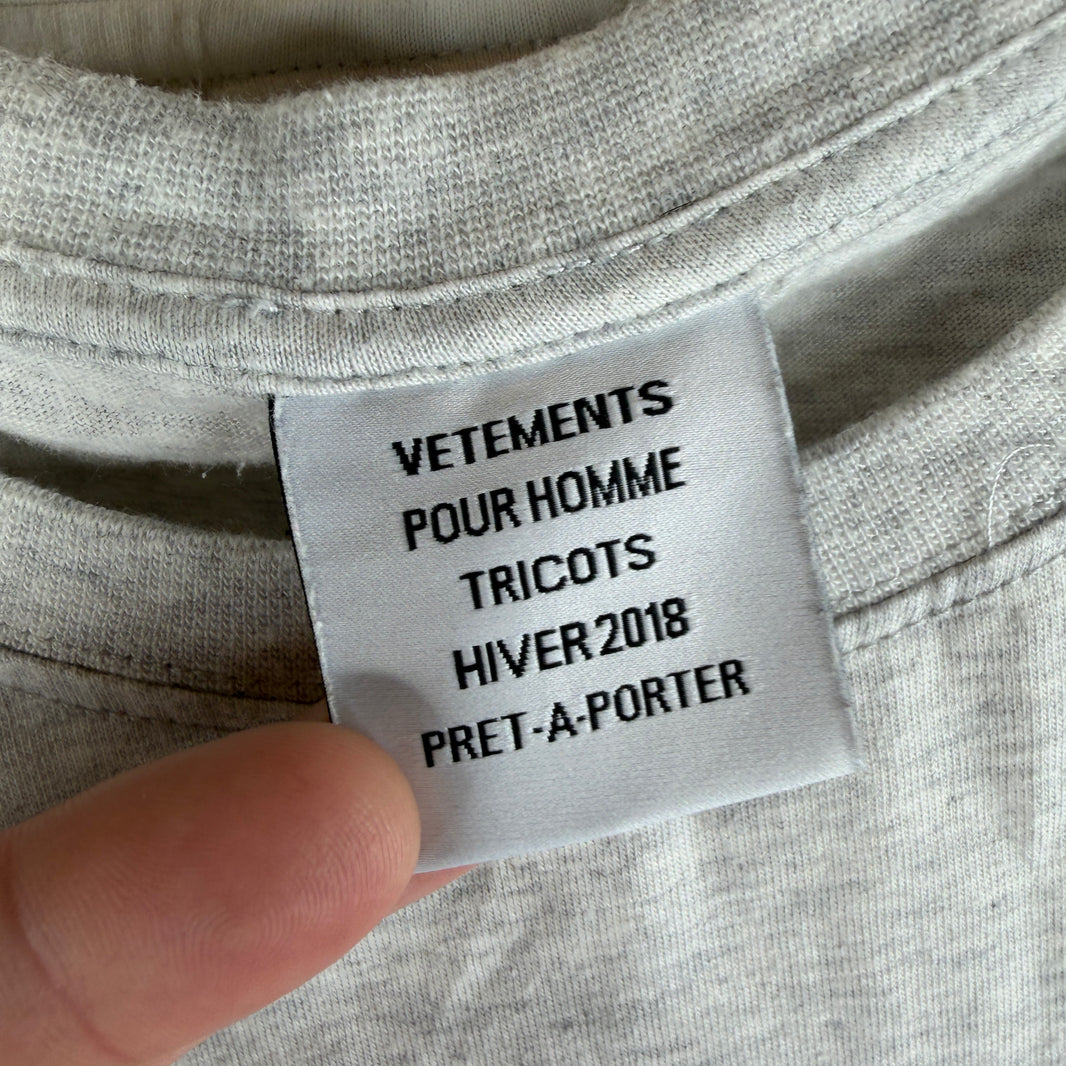 Vetements Hong Kong/Cafe Double Layer Split T-Shirt