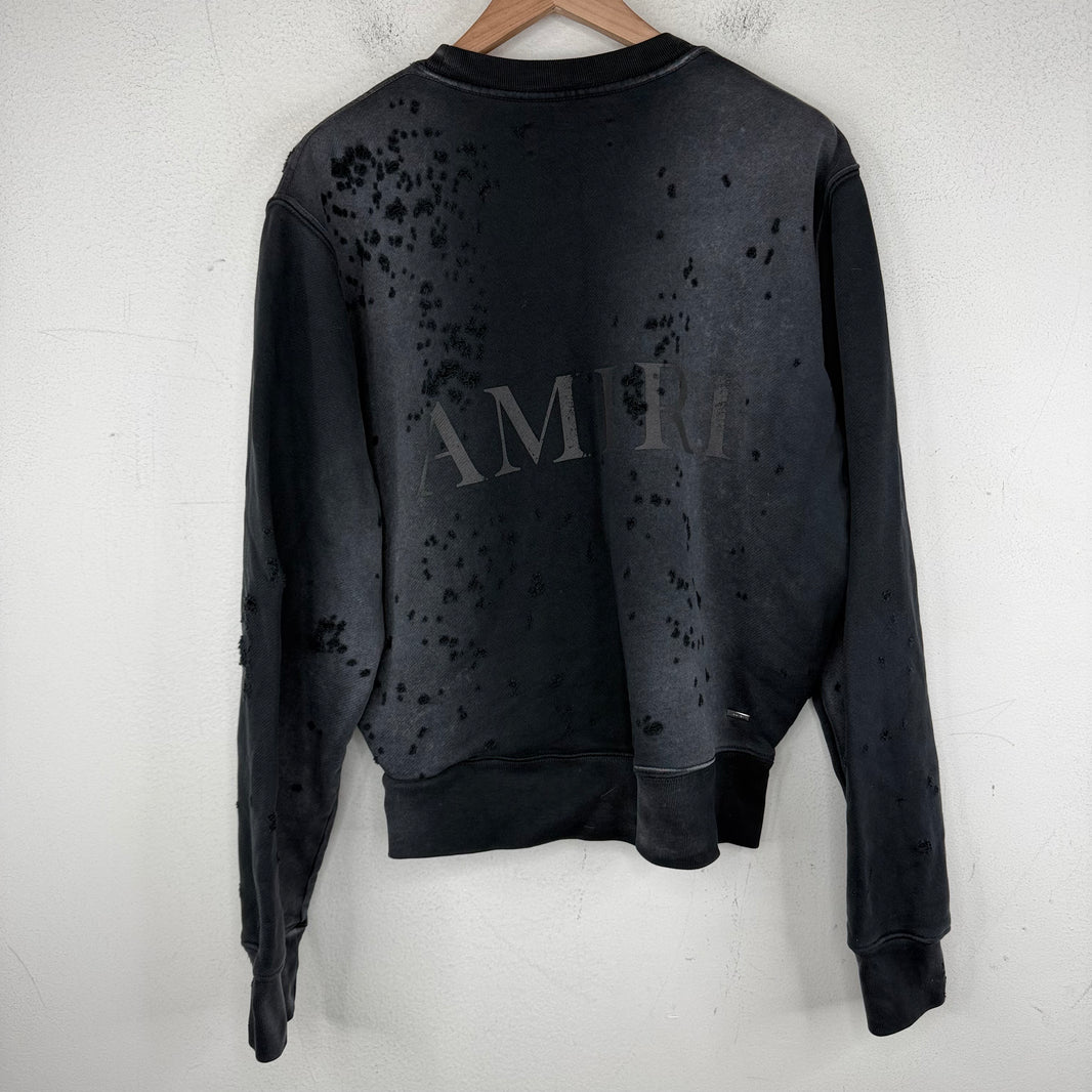 Amiri Distressed Overdyed Crewneck