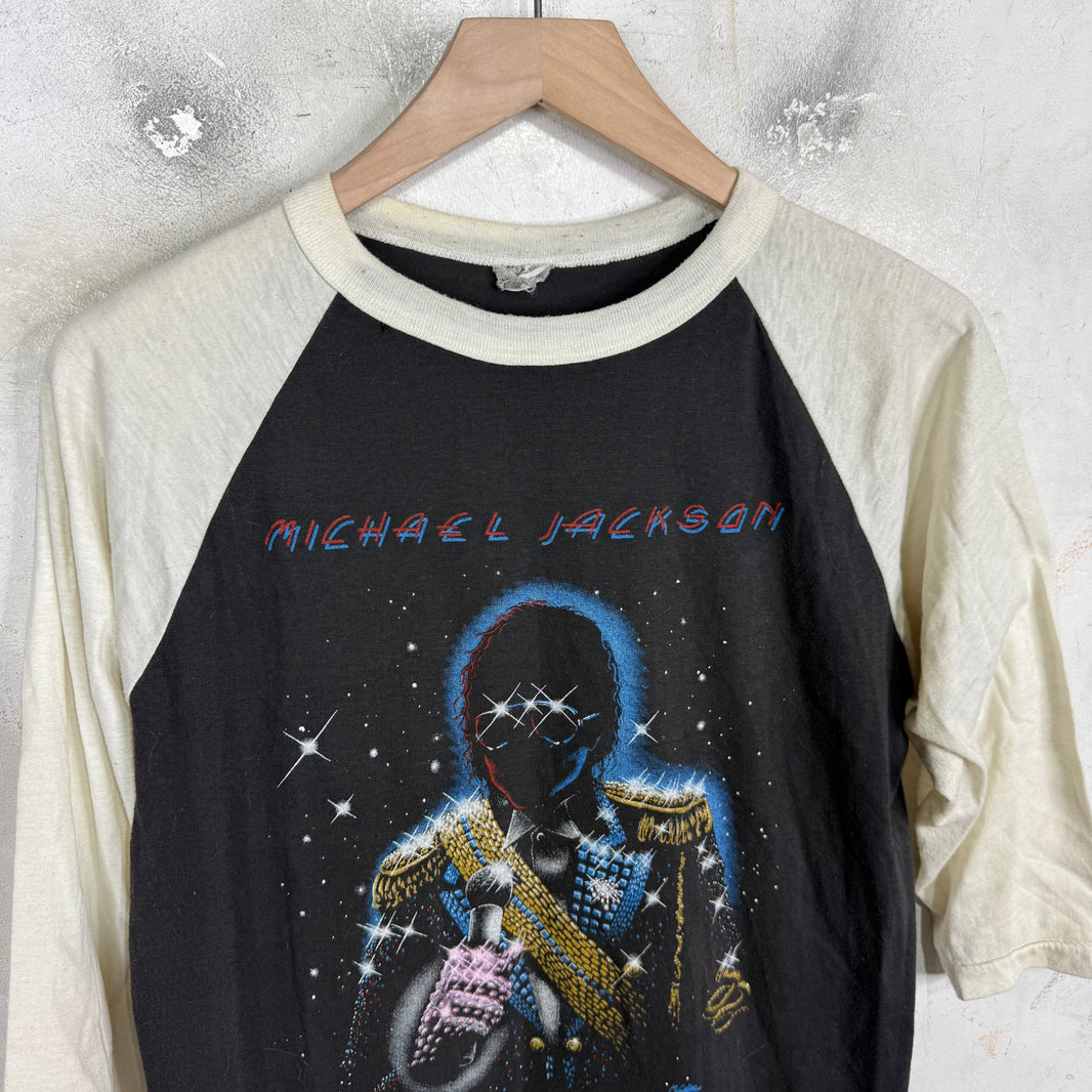 Vintage 1984 MJ Victory Tour Raglan T-Shirt