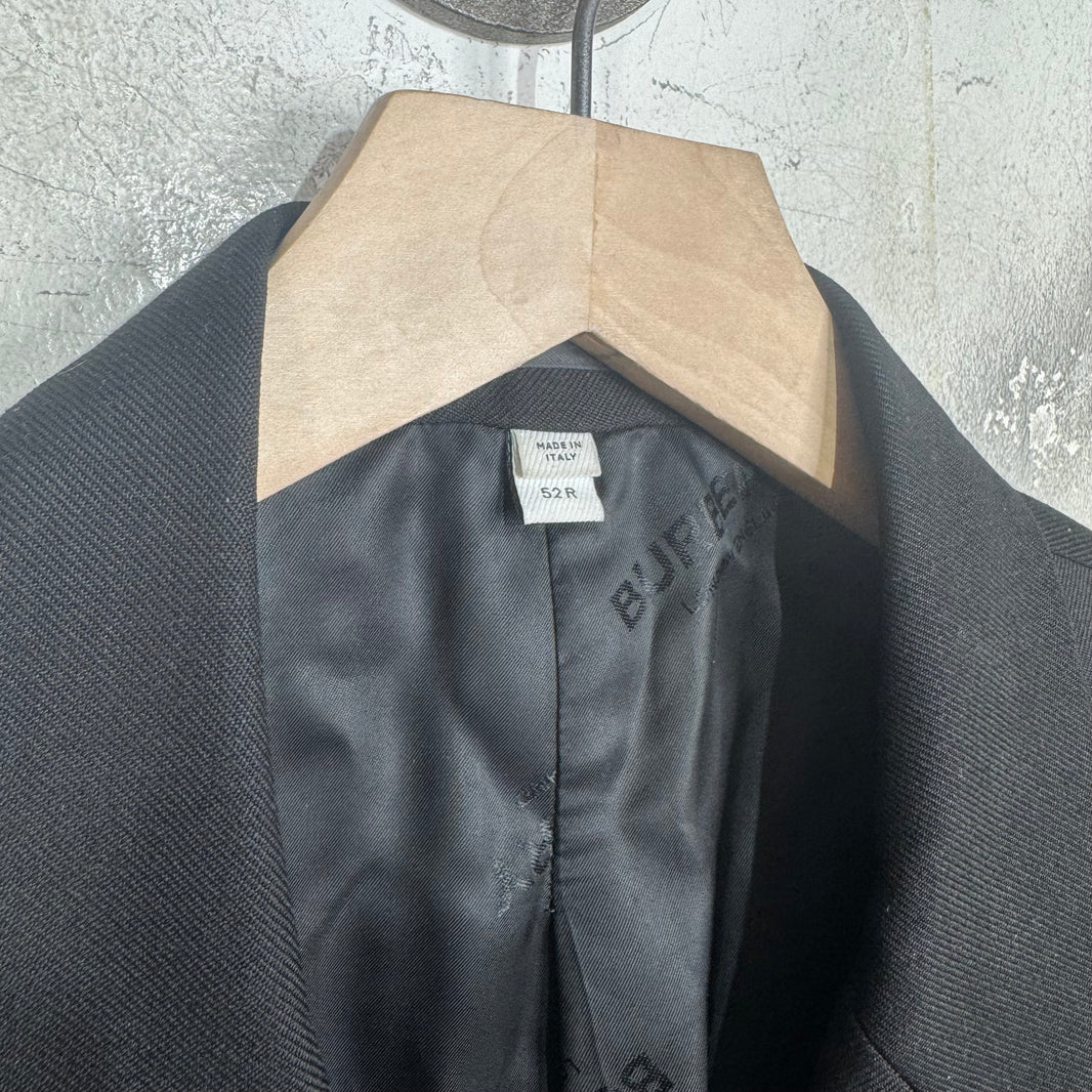 Burberry Black Double Breasted Blazer
