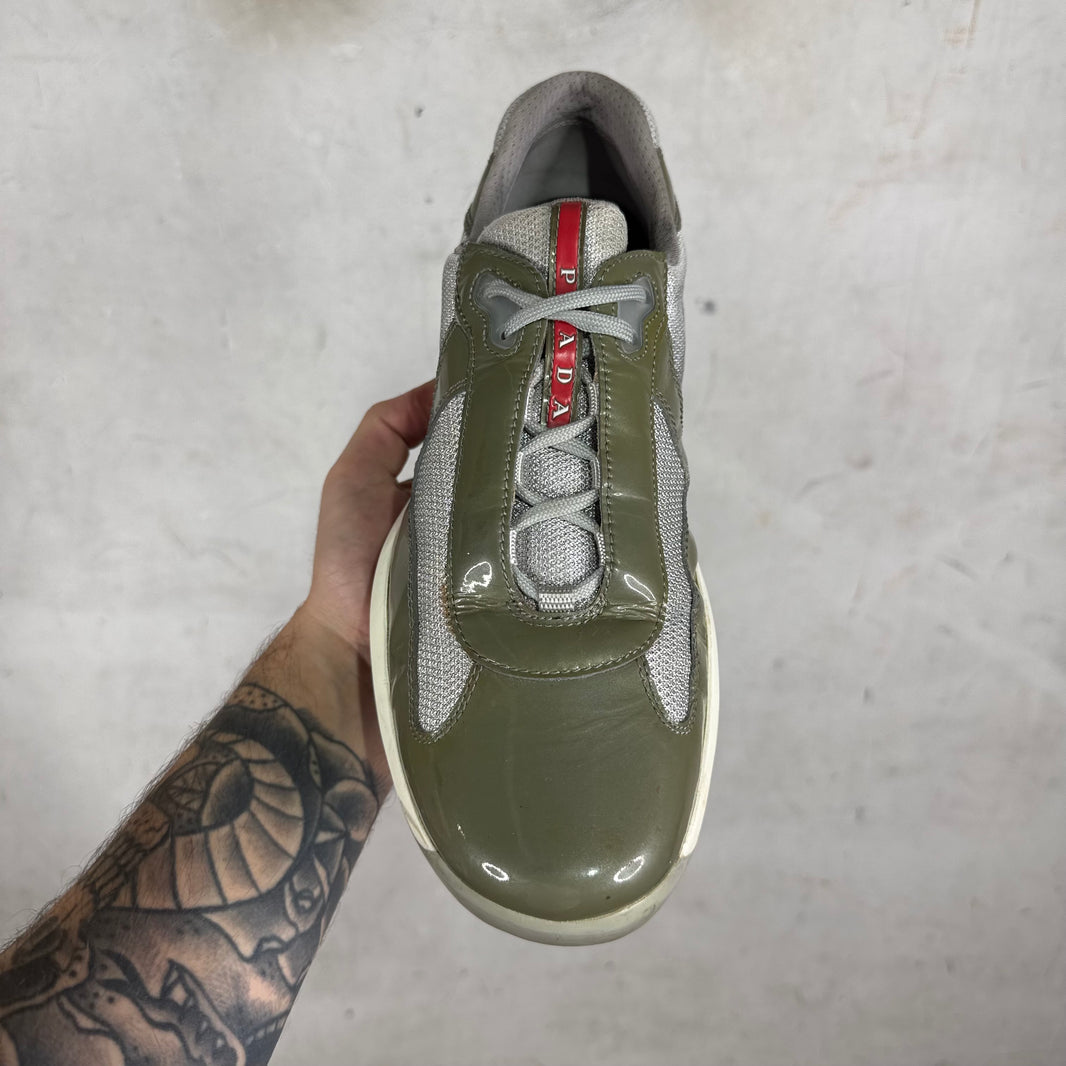 Prada Olive Patent America Cups
