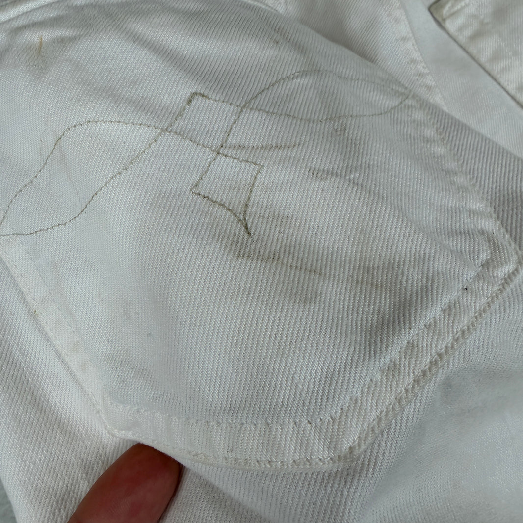 RRL White Slim Jeans