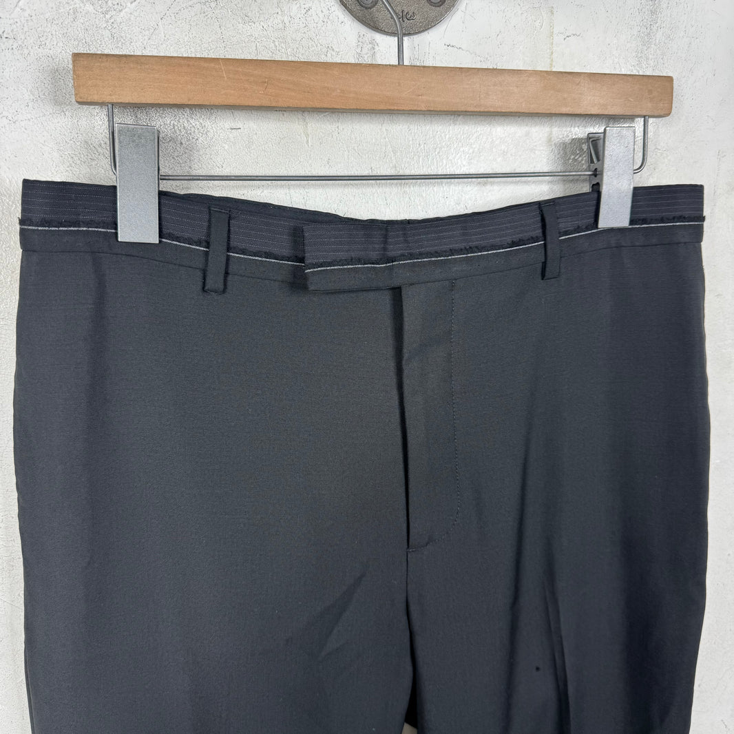 Dior Striped Waist Black Trousers