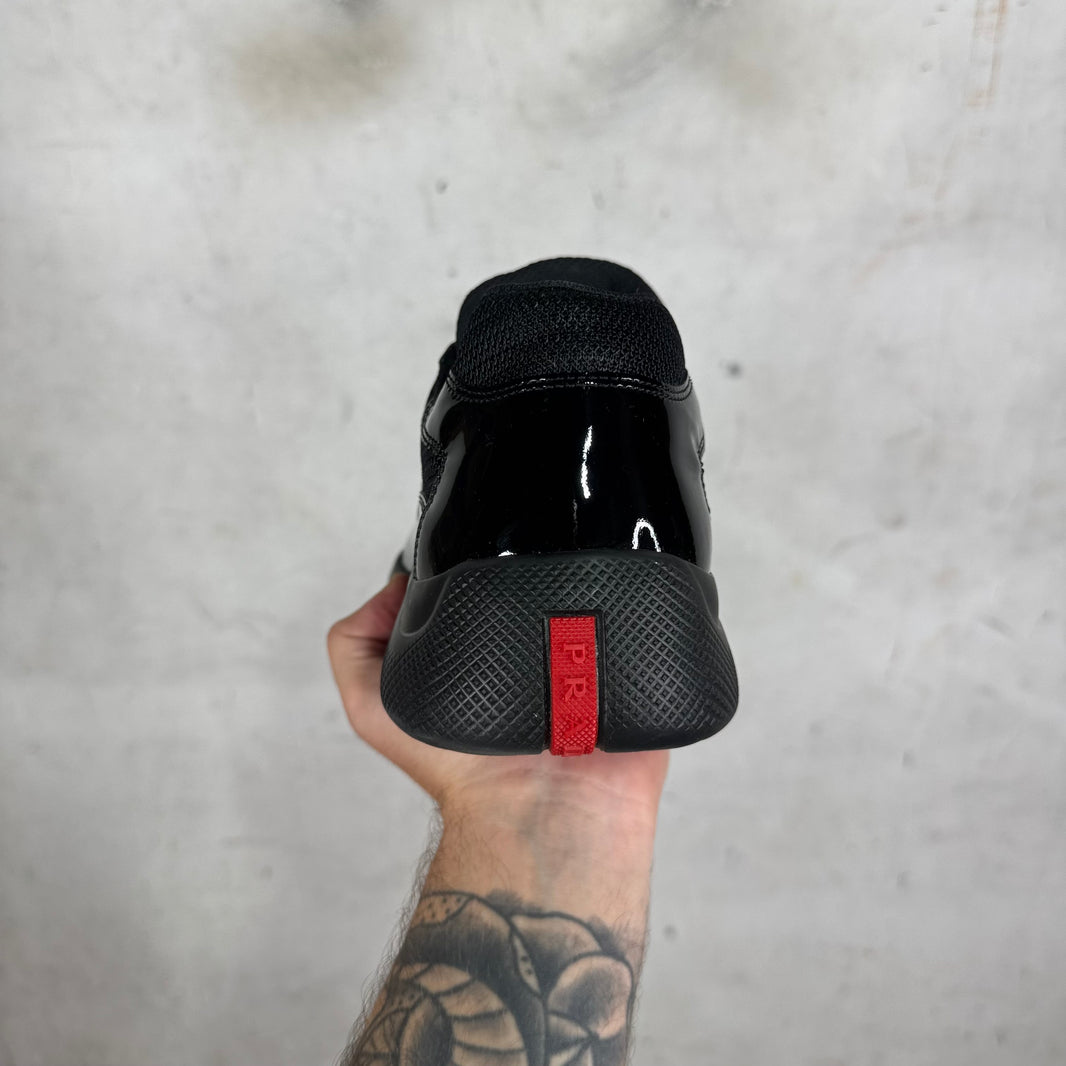 Prada Black Patent Leather America Cups