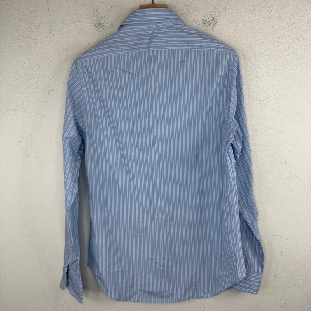 Gucci Blue Striped Button Up Shirt