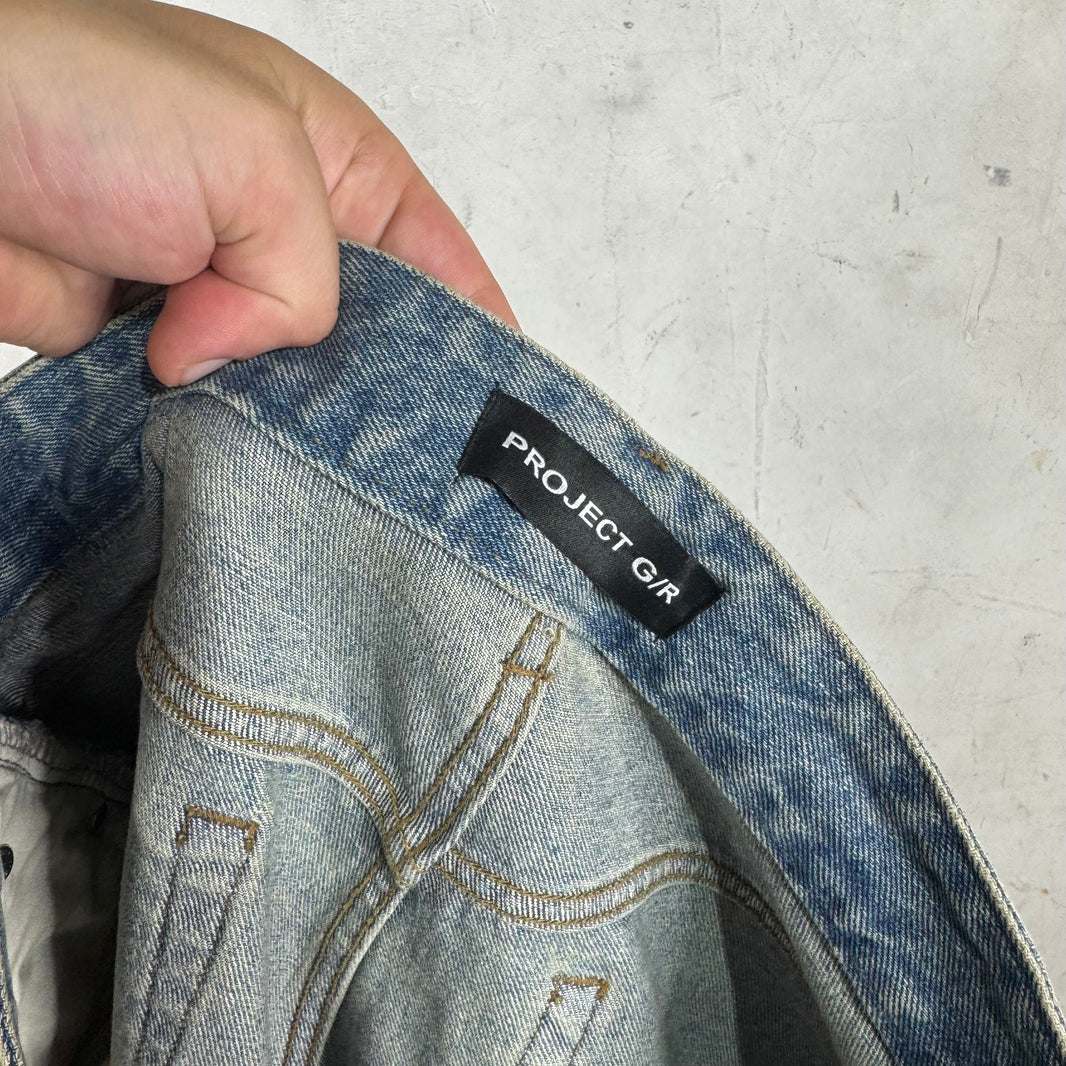 Project GR Leather Wader Jeans