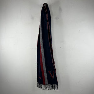 Louis Vuitton Blue Wool Scarf