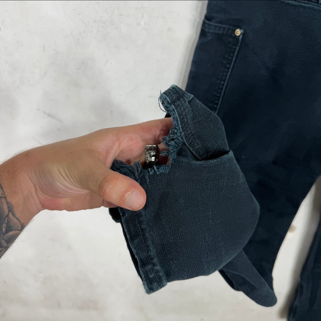 Carhartt Faded Black Smoked Double Knees