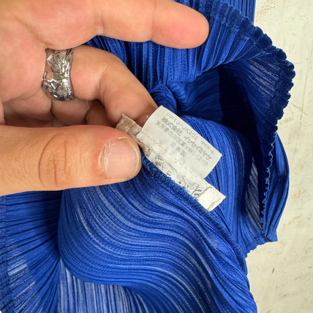 Issey Miyake Pleates Please Blue T-Shirt