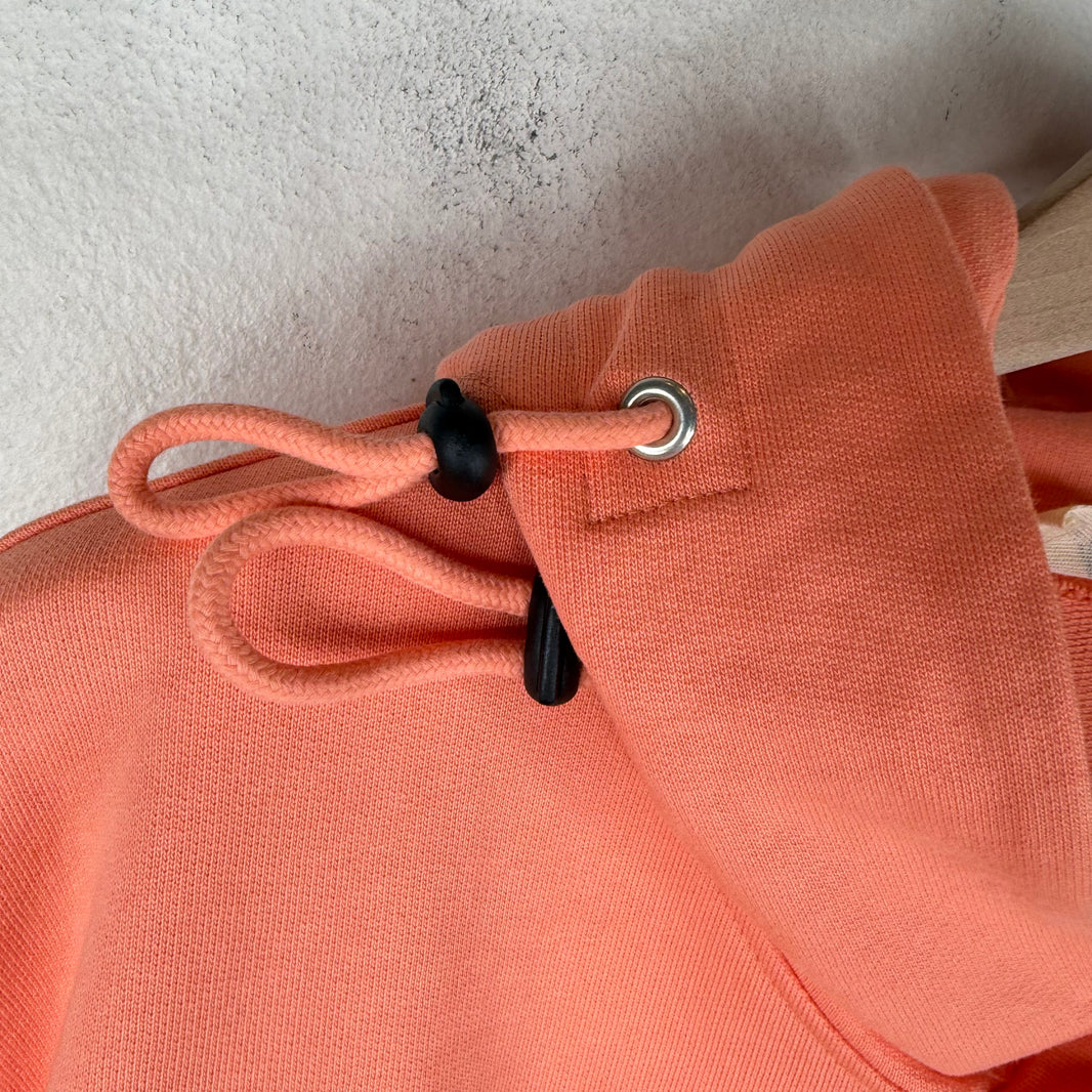 Martine Rose Peach Logo Cinch Hoodie