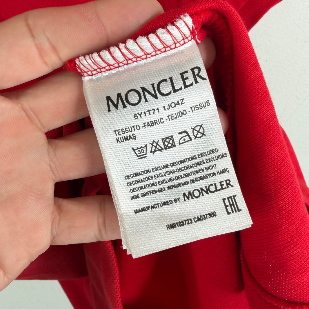 Moncler Red Polo Shirt