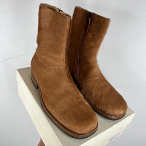 Our Legacy Pony Hair Caramel Camion Boots