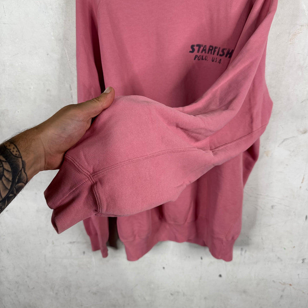 Ralph Lauren Pink Starfish Crewneck Sweater