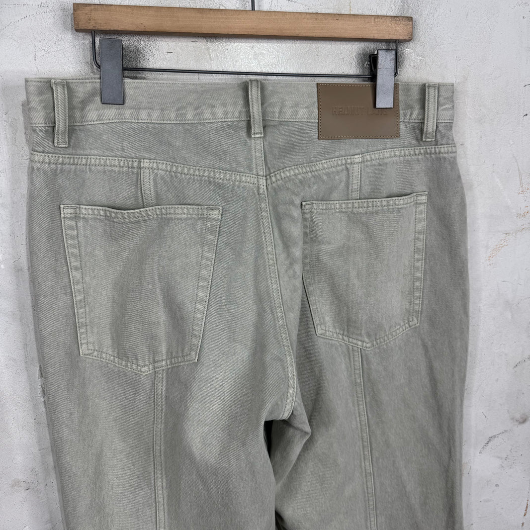 Helmut Lang Grey Back Seam Jeans