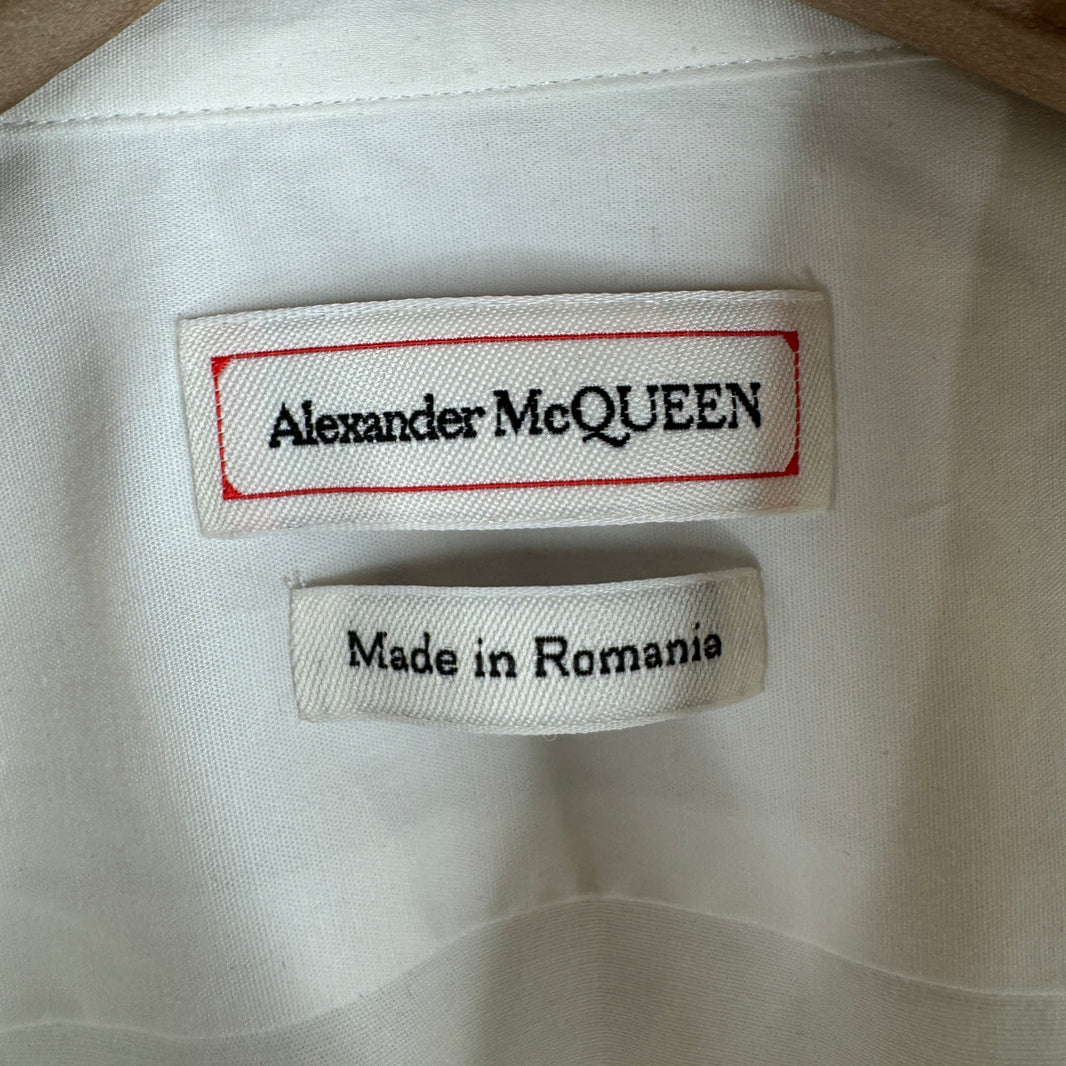 Alexander Mcqueen White Button Up LS Dress Shirt