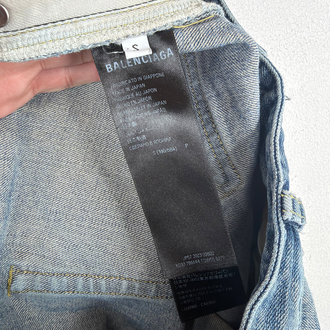 Balenciaga Twisted Inseam Drawstring Jeans