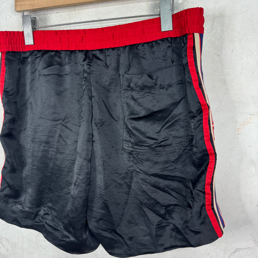 Gucci Silk Logo Shorts