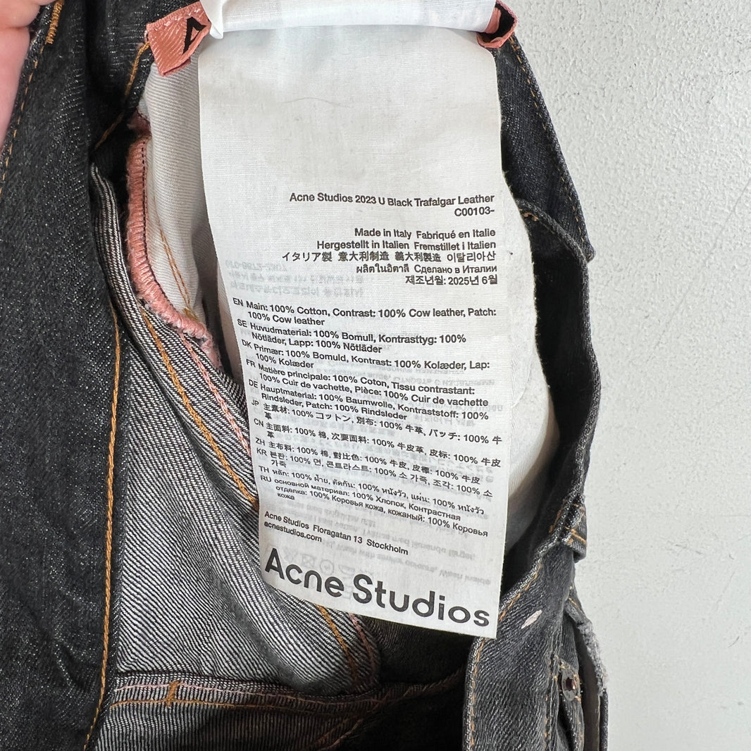 Acne Studios 2023 Trafalgar Leather Pocket Jeans