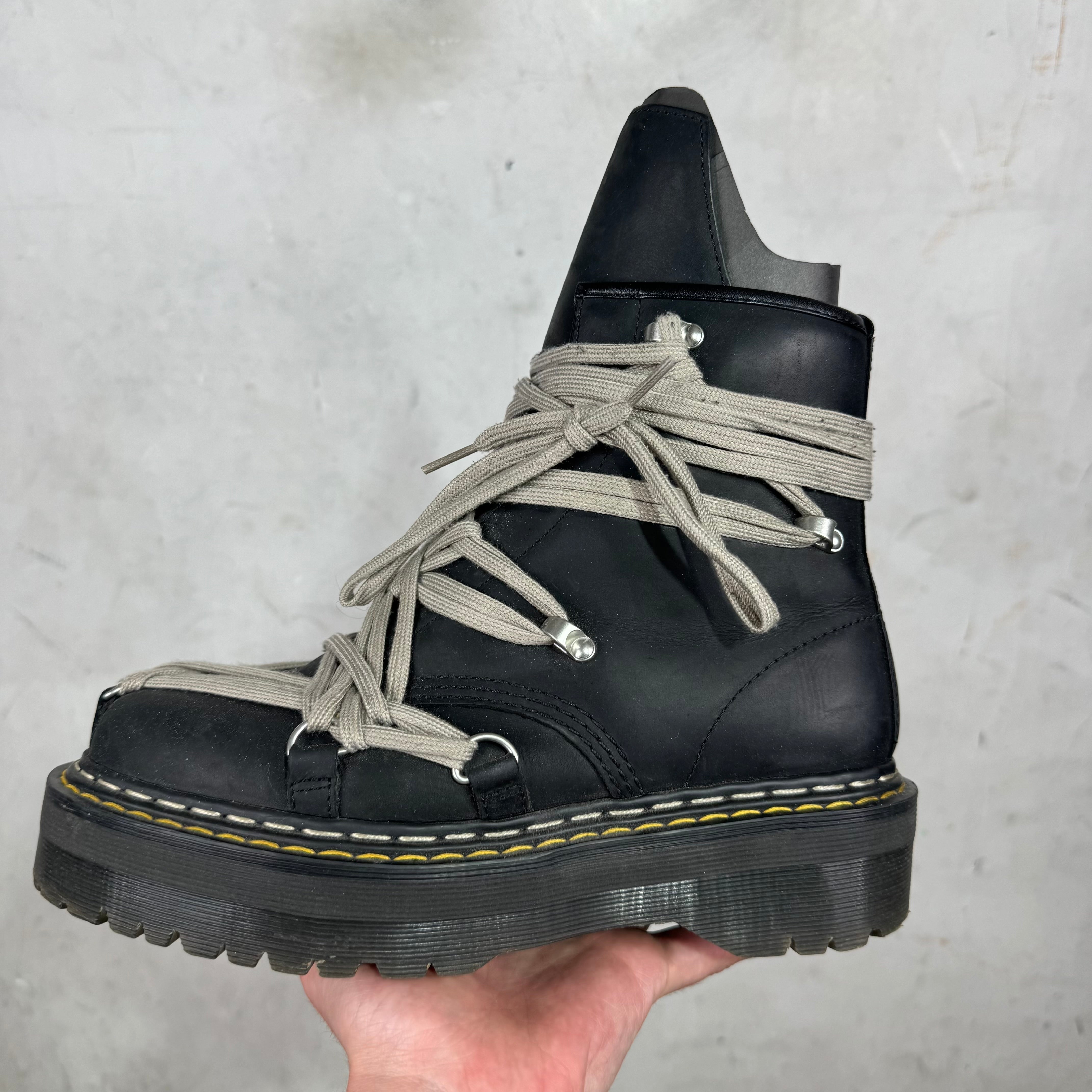 Rick Owens x Doc Marten Quad 1460 Megalace Boots – www.Lukes.store