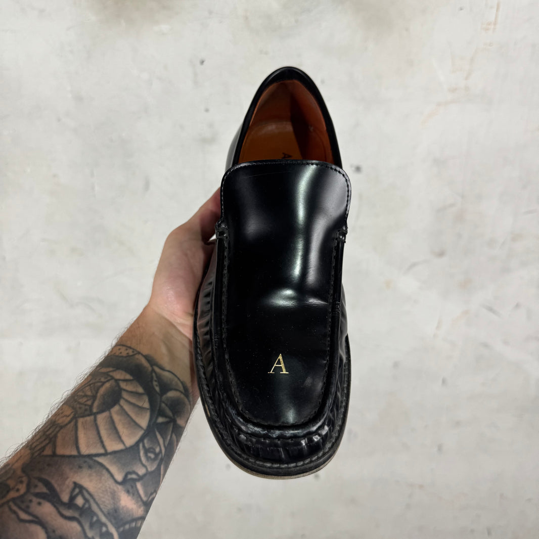 Acne Studios Boafer Lettered Loafers