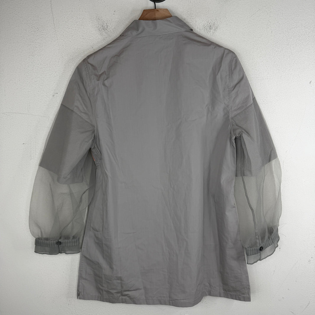 Prada Hybrid Sleeve Button Up LS Shirt