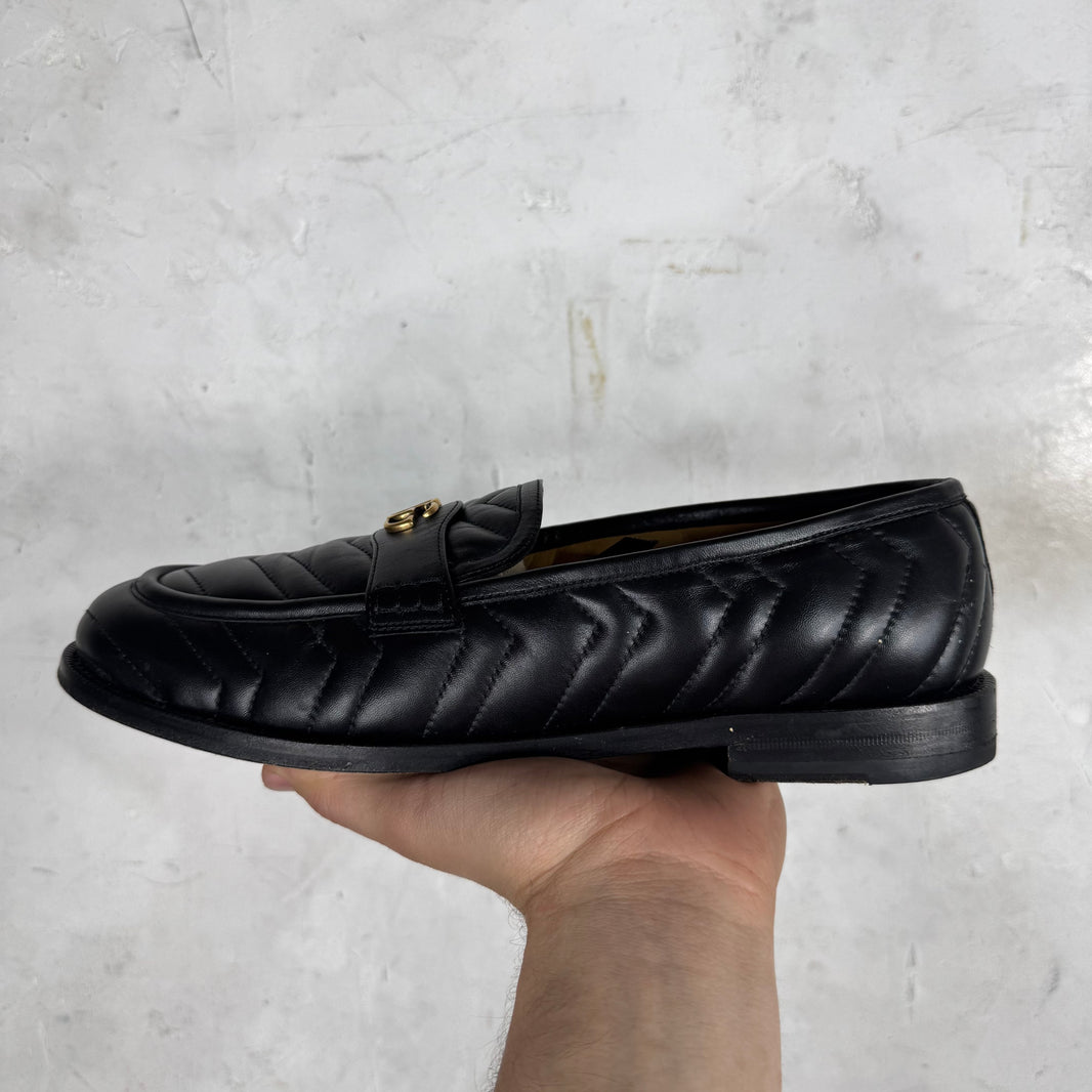 Gucci Quilted Interlock Logo Loafers