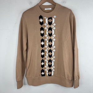 Givenchy Leather/Faux Fur Patch Sweater