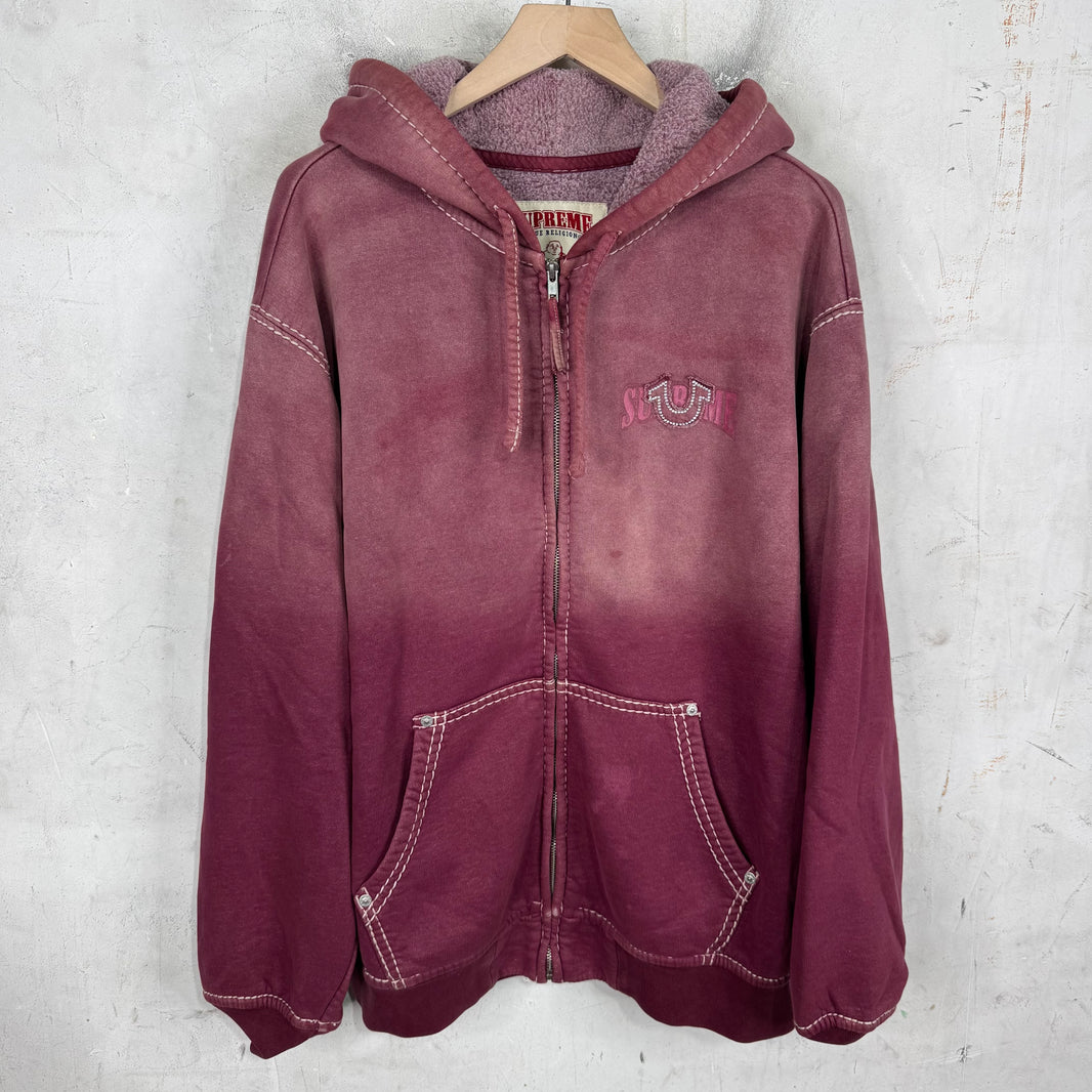 Supreme x True Religion Faded Zip Up Hoodie