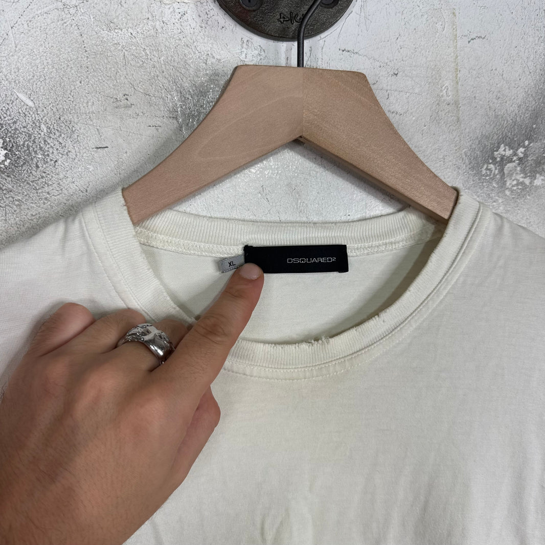 Dsquared Sunset Faded Graphic Pocket T-Shirt