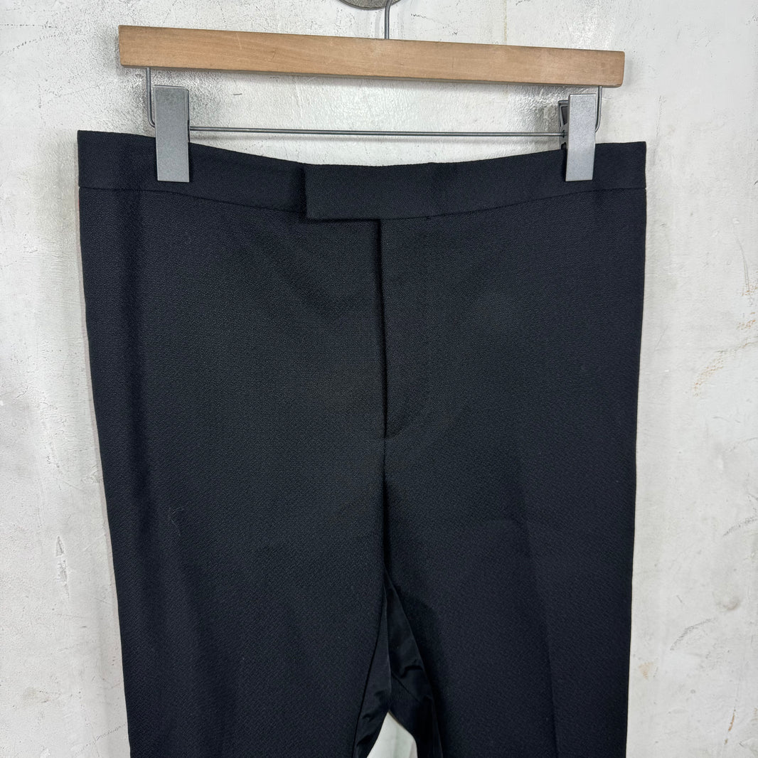 Saint Laurent Red Striped Black Trousers