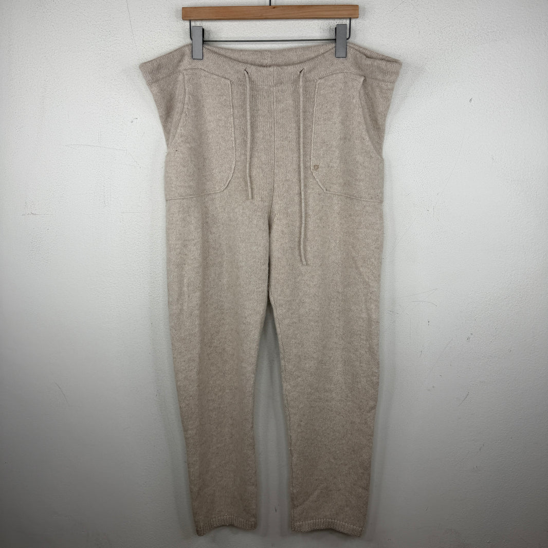 The Elder Statesman Beige Cashmere Lounge Pants