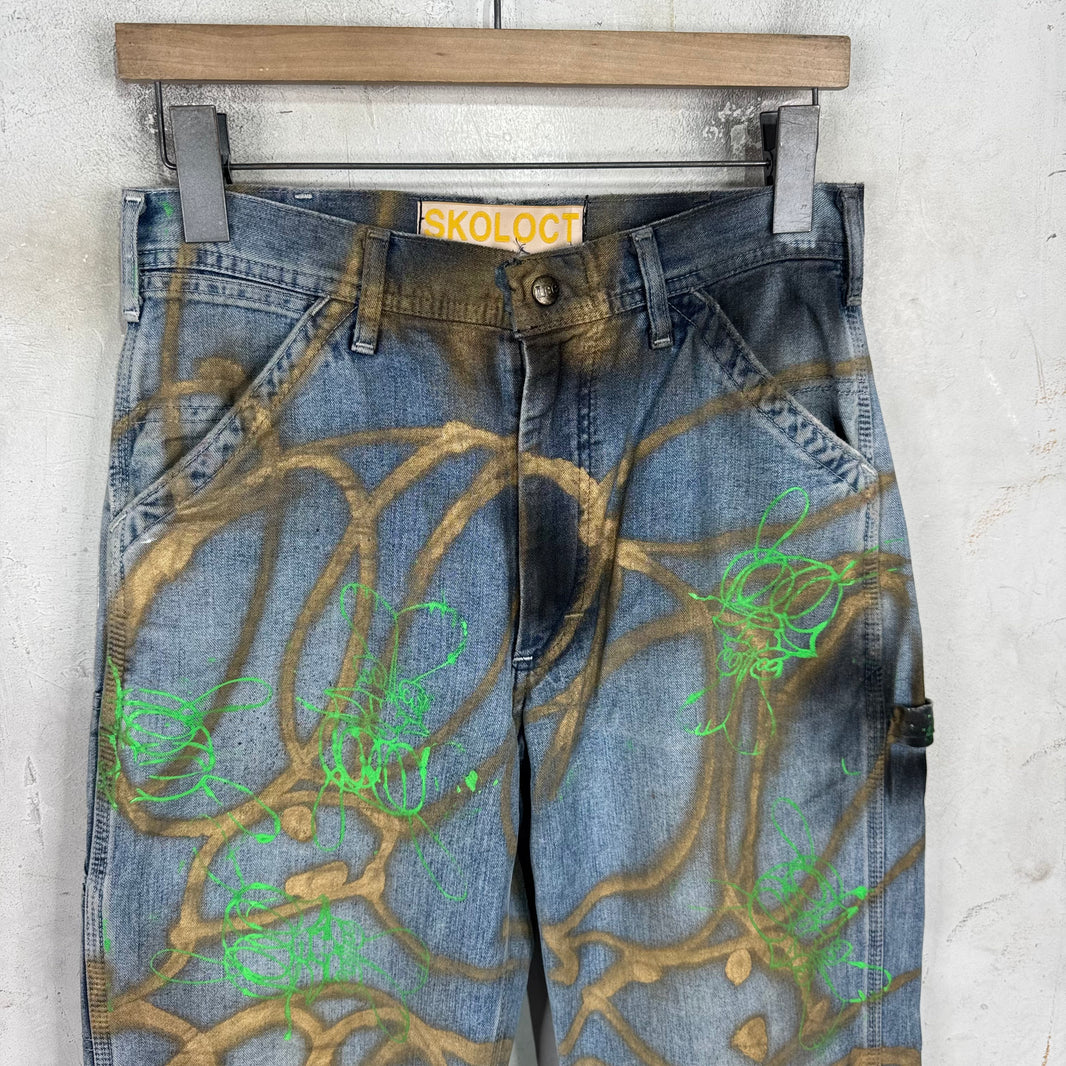 Skoloct Stencil Spraypaint Lee Jeans