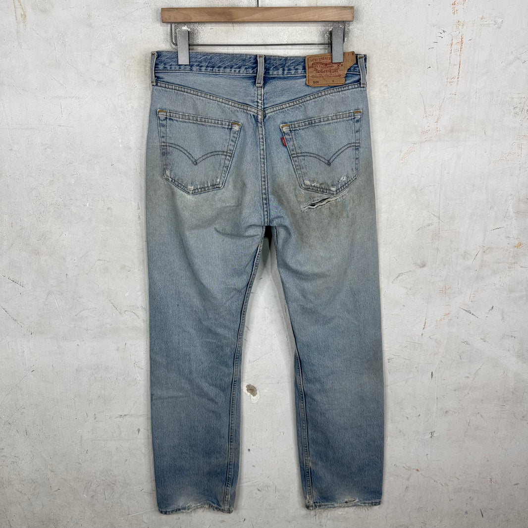 Vintage Levi's Lightwash Distressed 501 Jeans