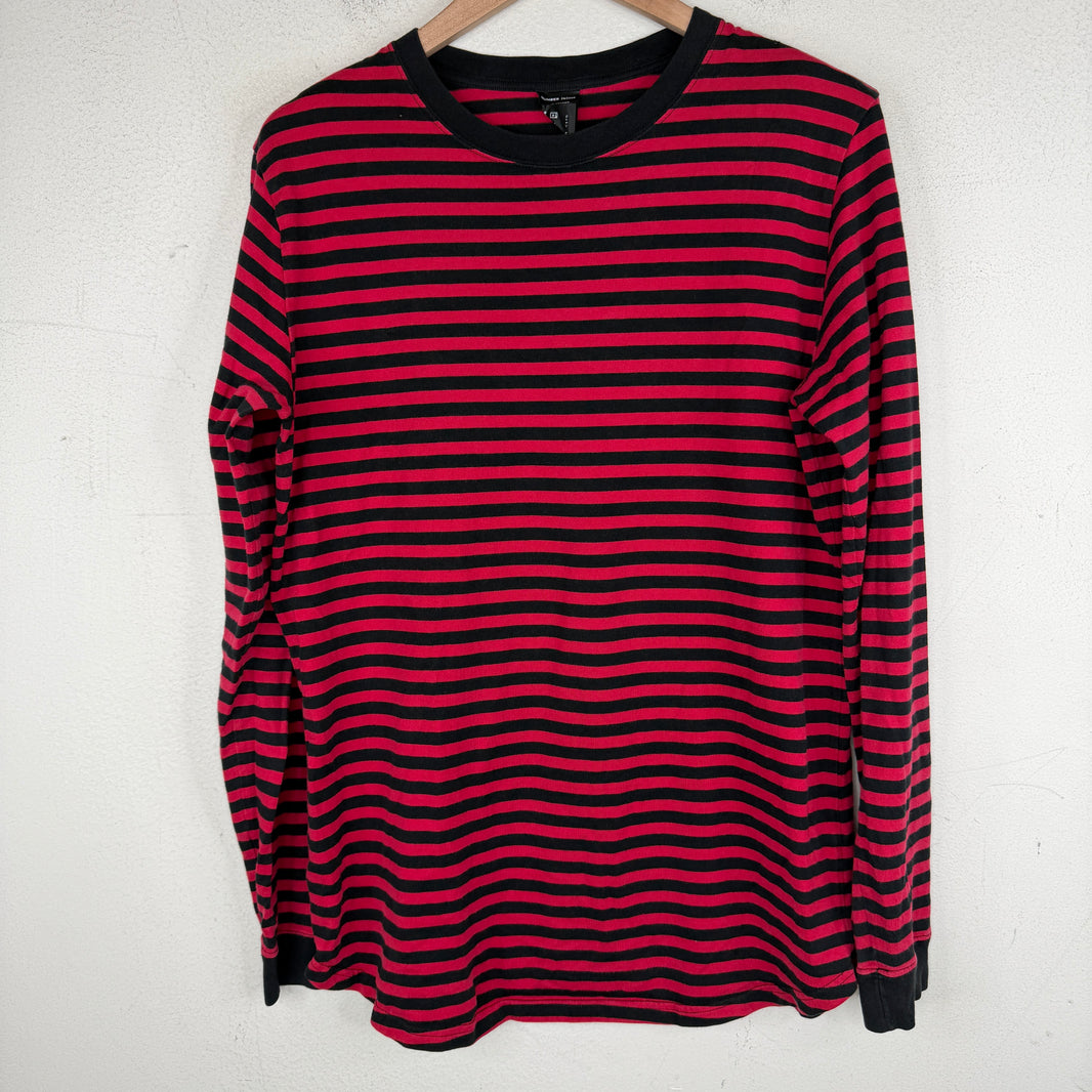 Number Nine Red Striped L/S T-Shirt