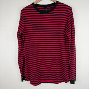 Number Nine Red Striped L/S T-Shirt