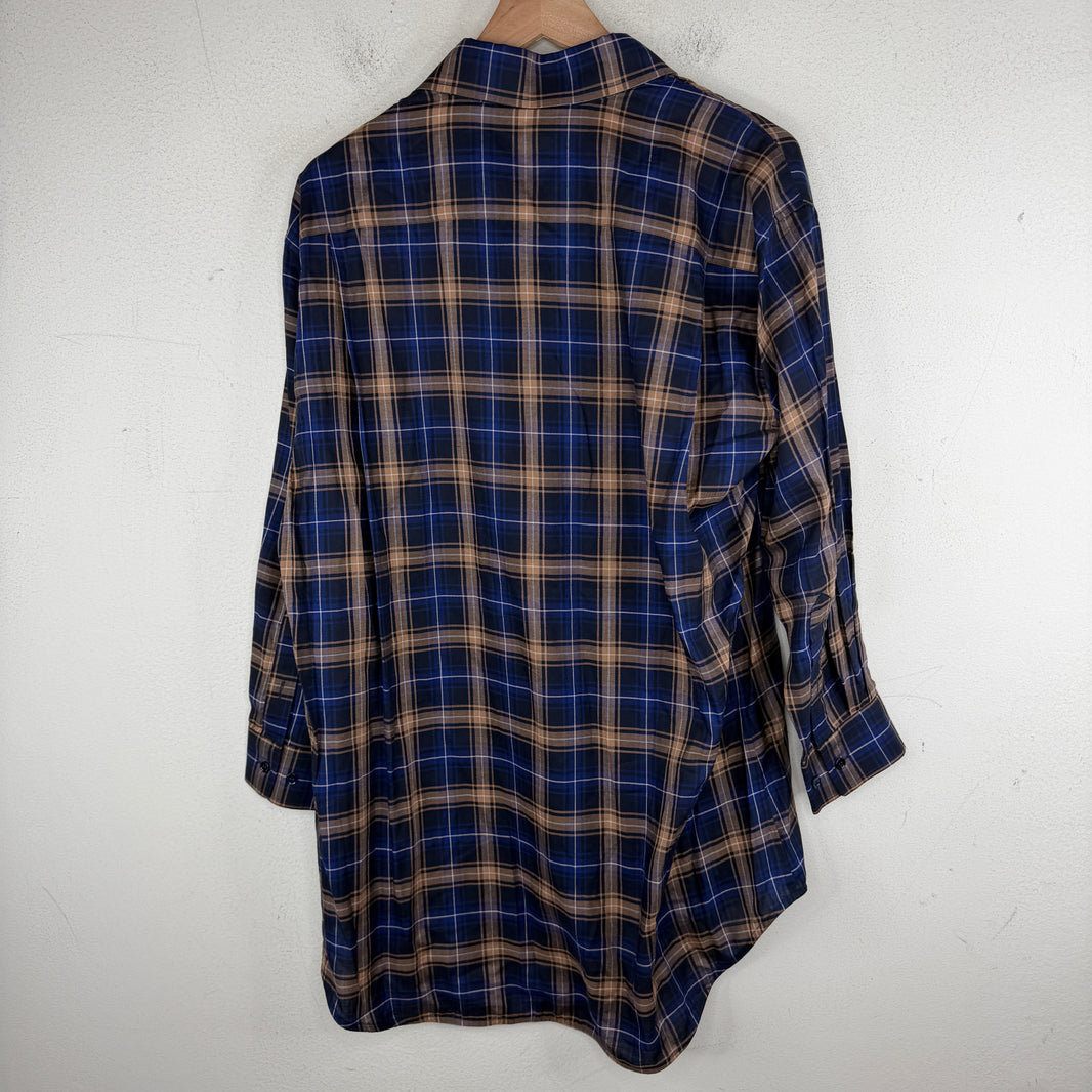 Balenciaga Medallion Asymmetrical Flannel