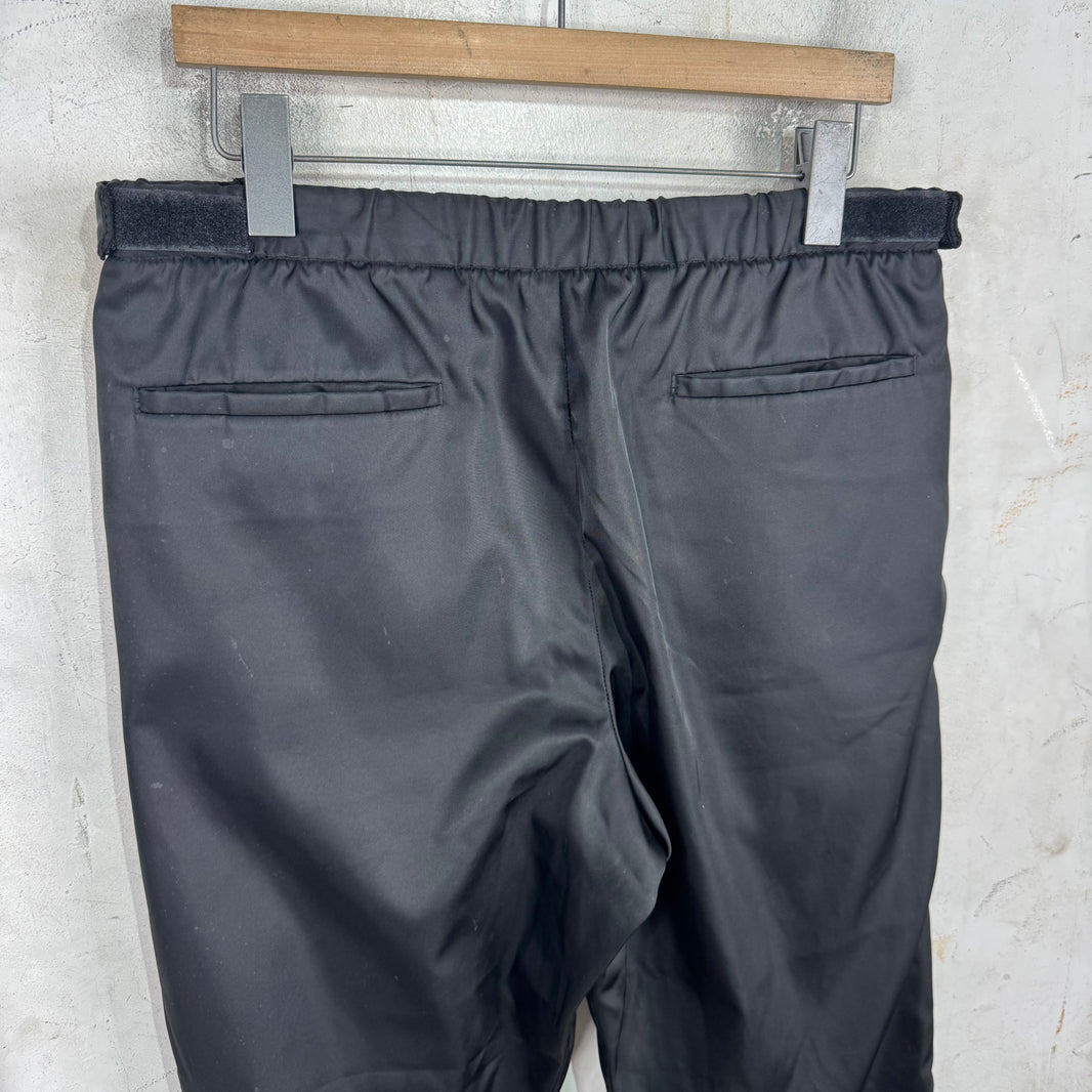 Prada Gabardine Nylon Ankle Strap Pants