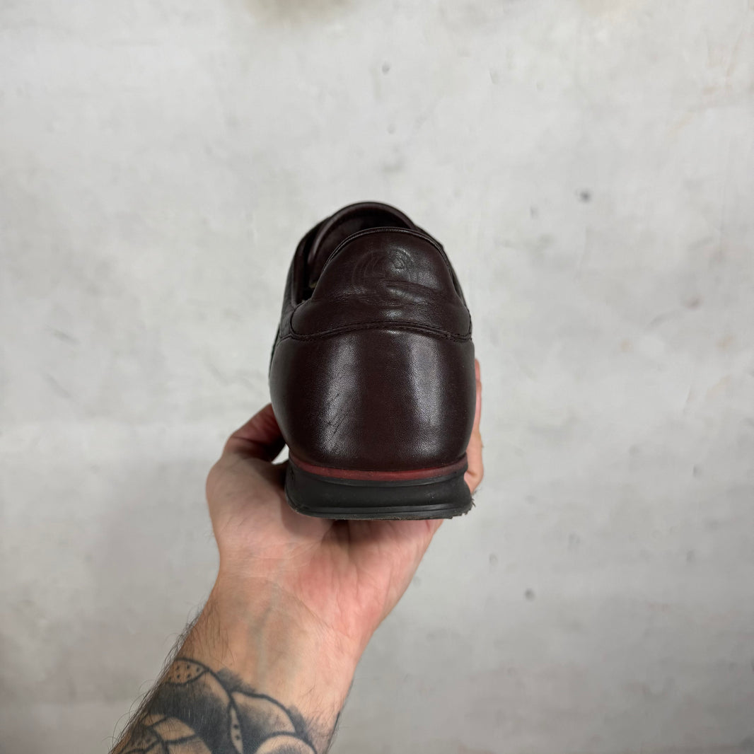 Gucci Brown Embossed Monogram Runners