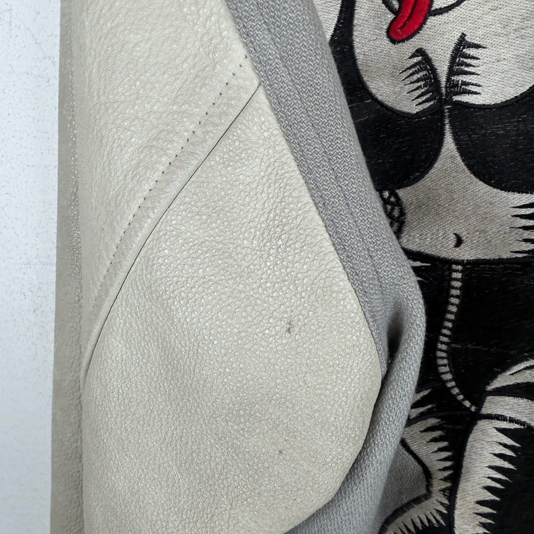 Hysteric Glamour Gray Embroidered Varsity Jacket
